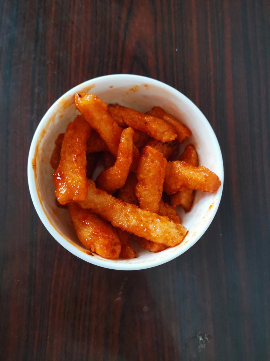 超简单不用油炸的糖醋鸡柳（空气炸锅）