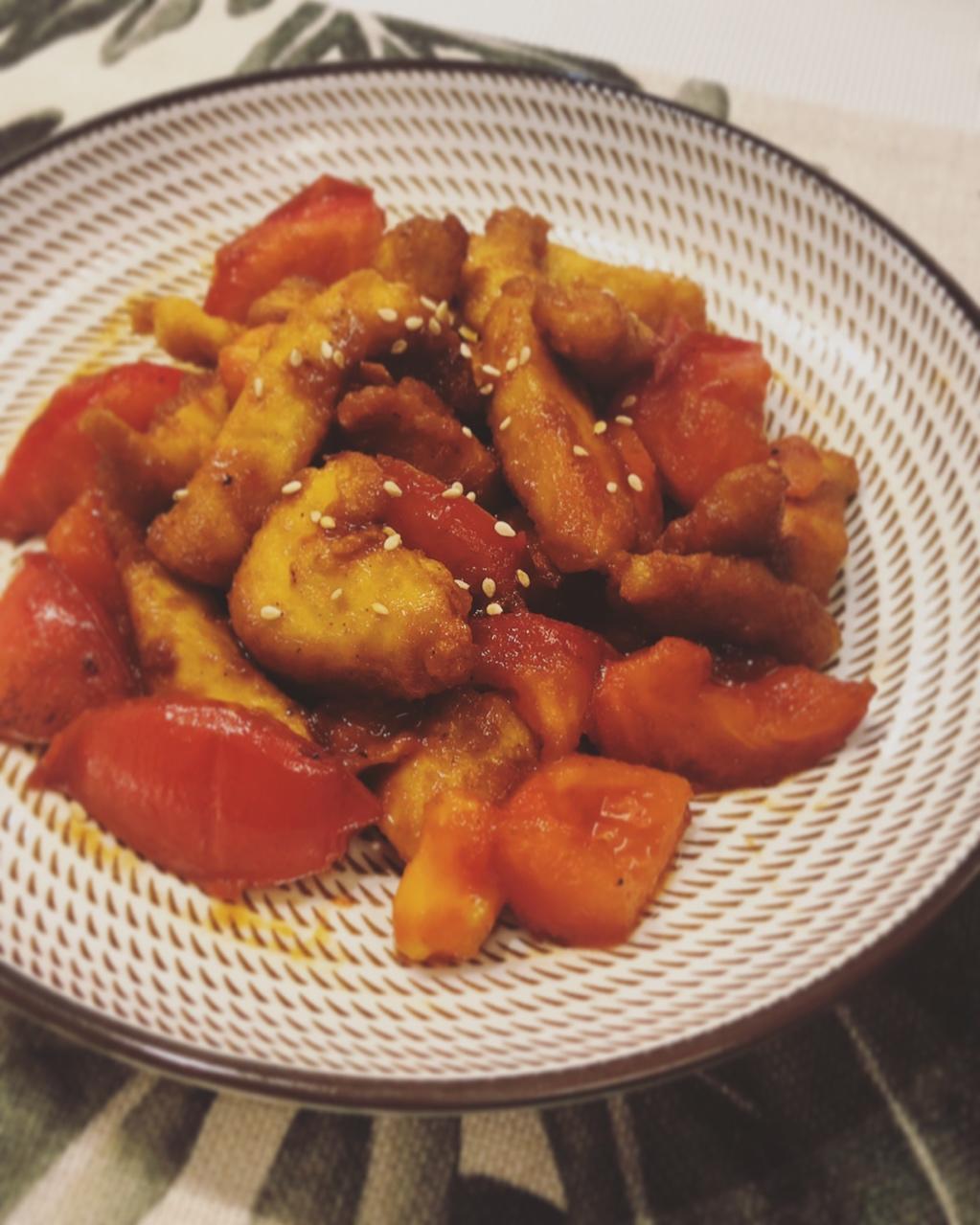 酸甜可口的糖醋里脊(鸡胸肉版)