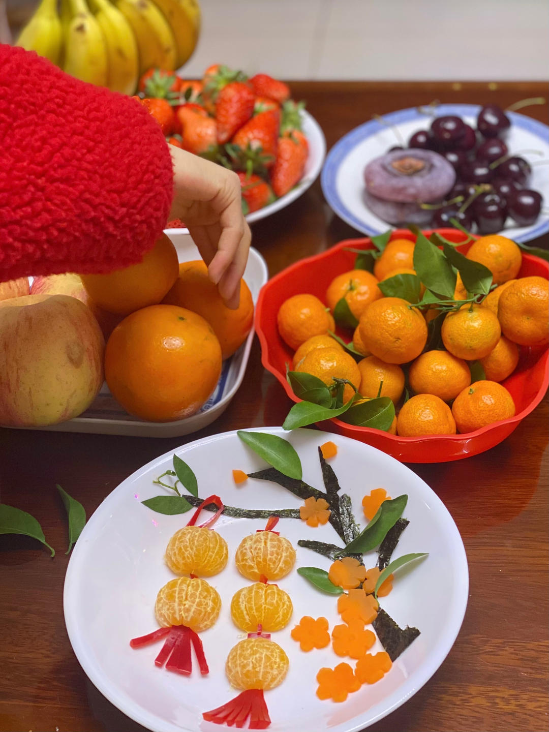 新春福气橘子🍊灯笼摆盘-只用橘子，超简单，小朋友的最爱