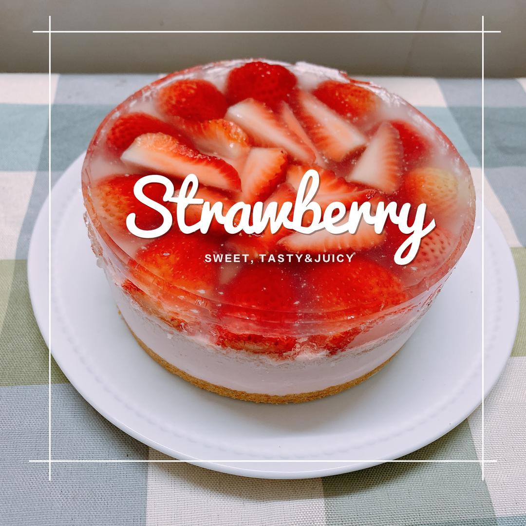 strawberry cheesecake草莓慕斯蛋糕（自用图后补）搬运自HidaMari Cooking