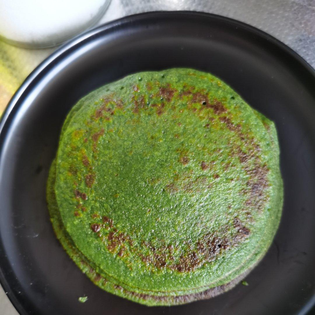 减脂早餐，菠菜玉米饼