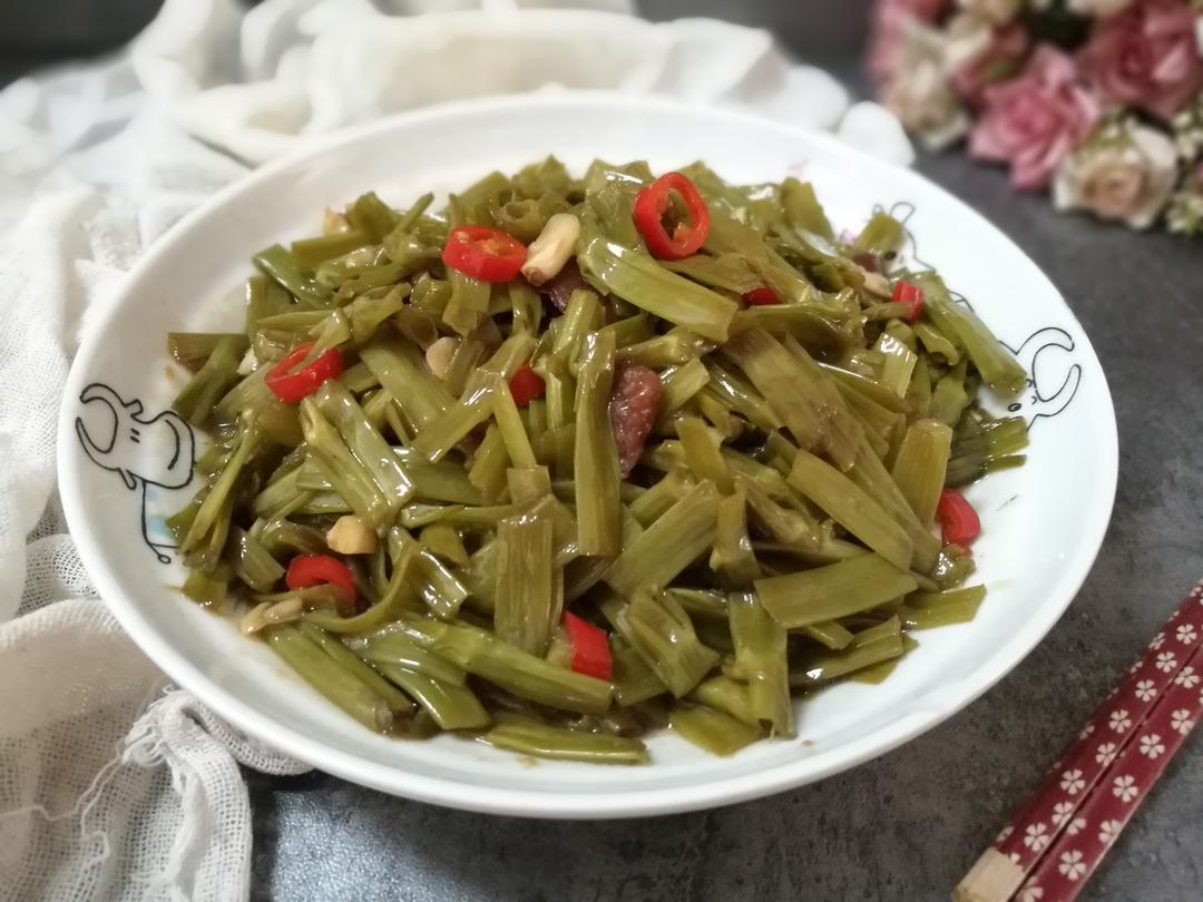 酸辣空心菜梗的做法