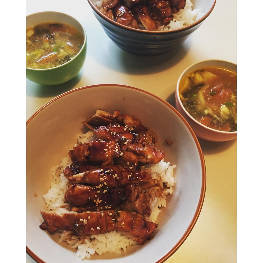 【照烧鸡腿饭】