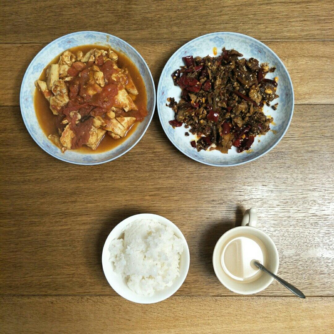 西红柿烧豆腐