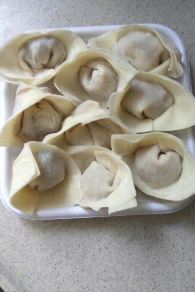 元宝馄饨的包法
