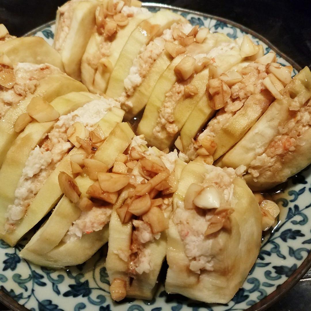 清蒸茄子嵌肉末