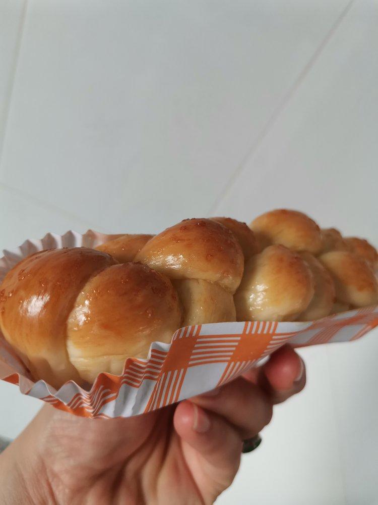 砂糖麻花面包（两股辫子）