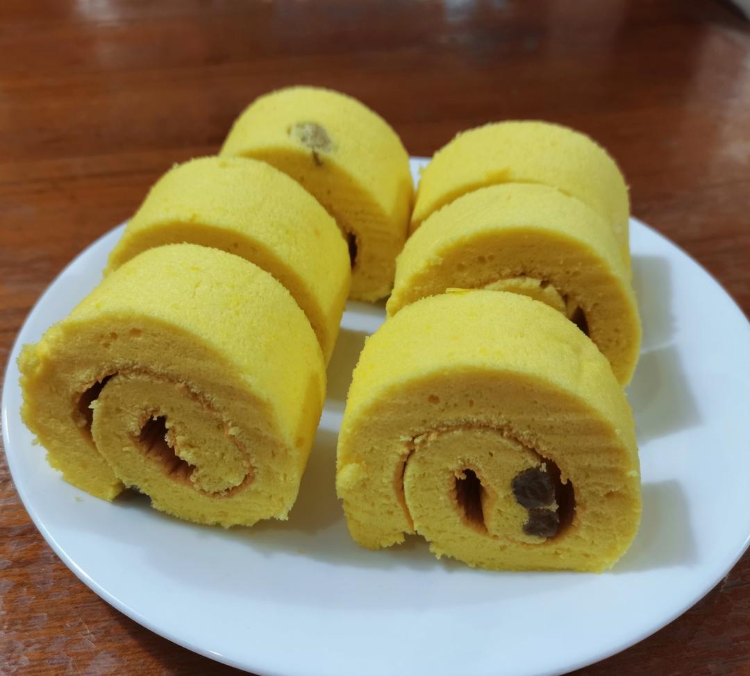 快手葡萄干蛋糕卷