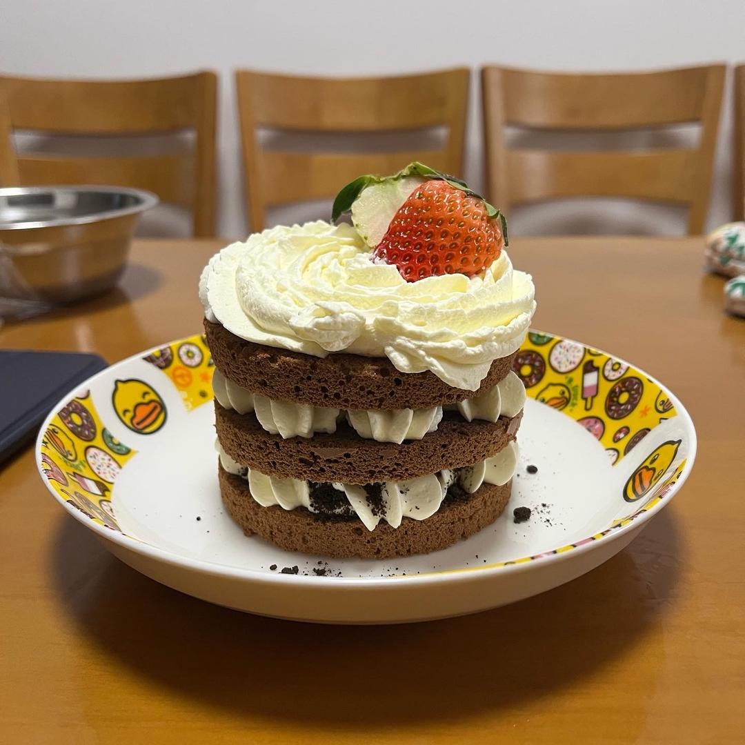 咸奶油巧克力戚风