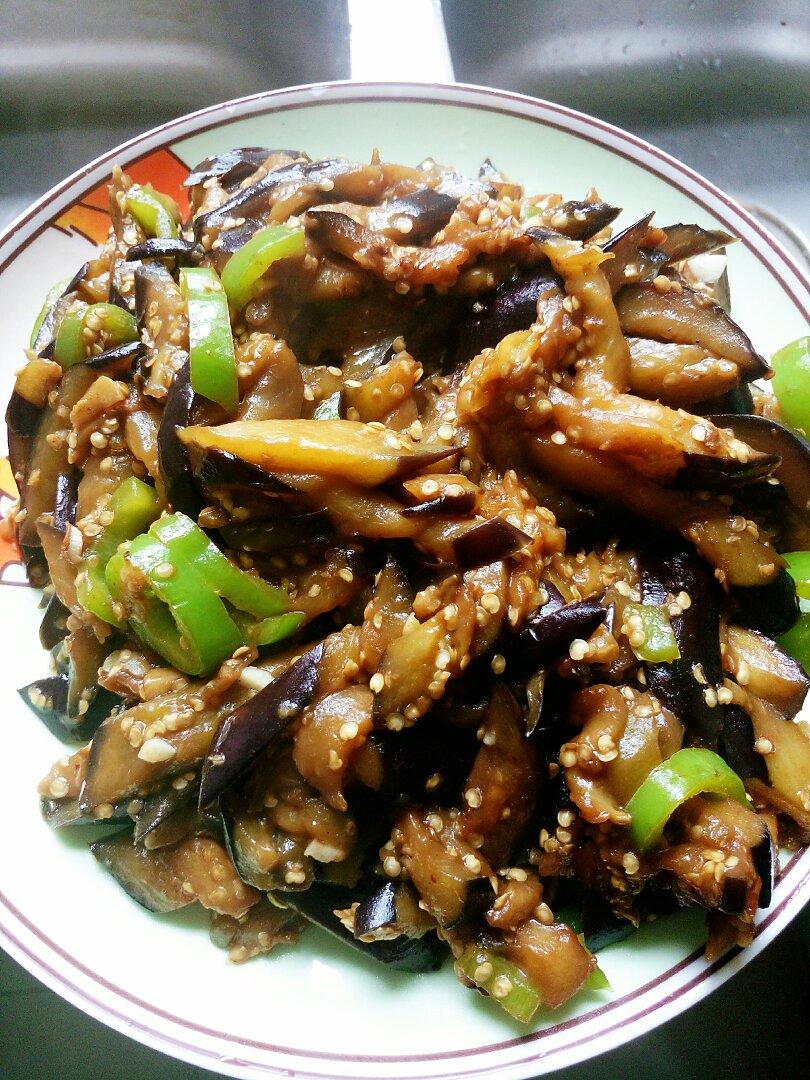 青椒炒茄子