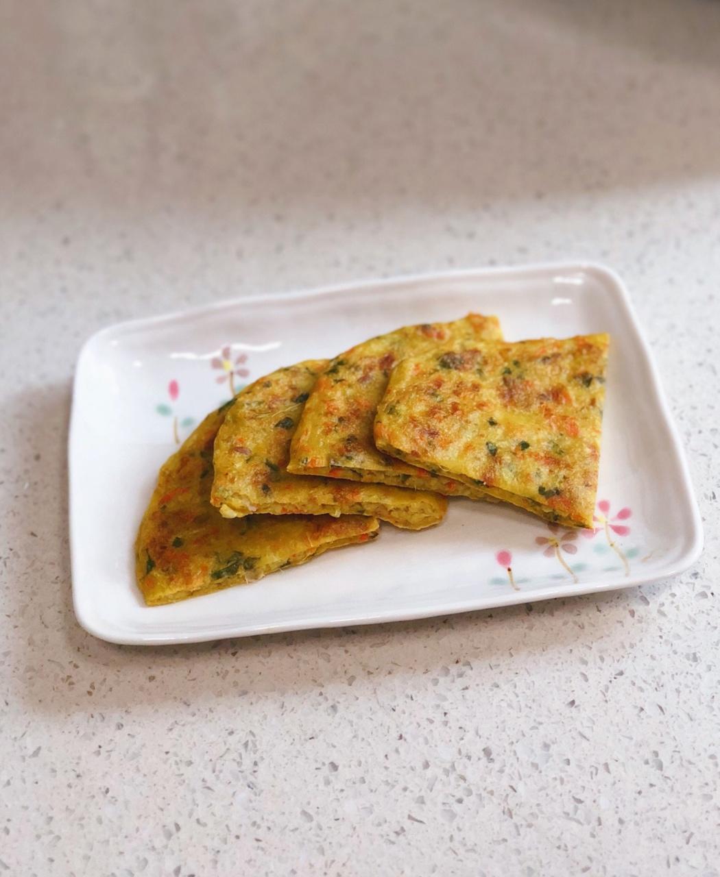 宝宝辅食蔬菜牛肉鸡蛋饼