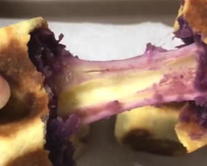 网红爆浆紫薯仙豆糕(低卡版)超长拉丝的做法 步骤22