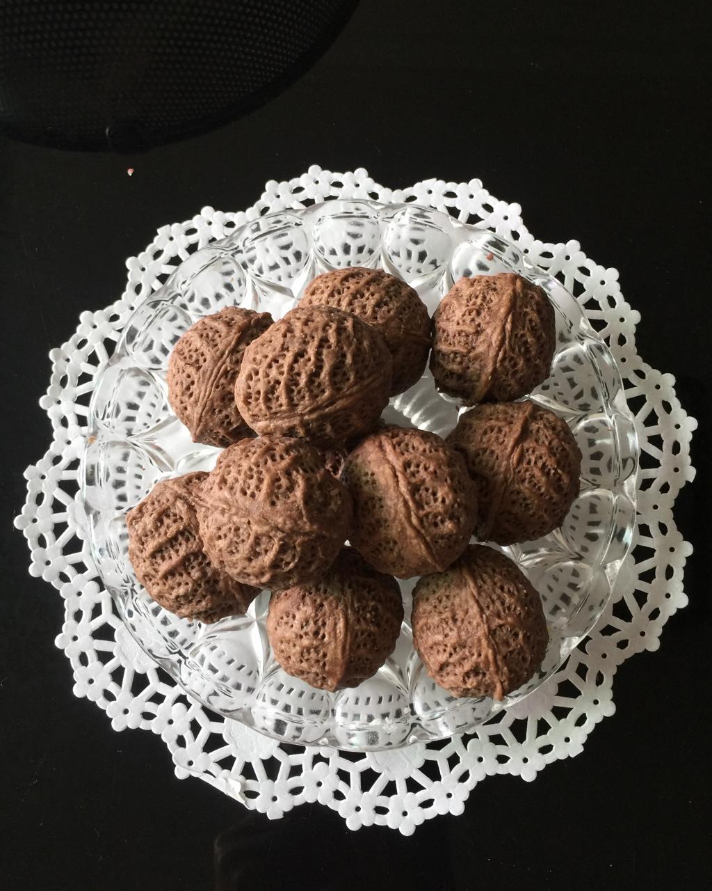 隐菲做的象形核桃酥