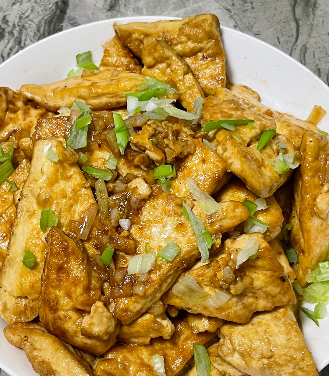 焖煎豆腐