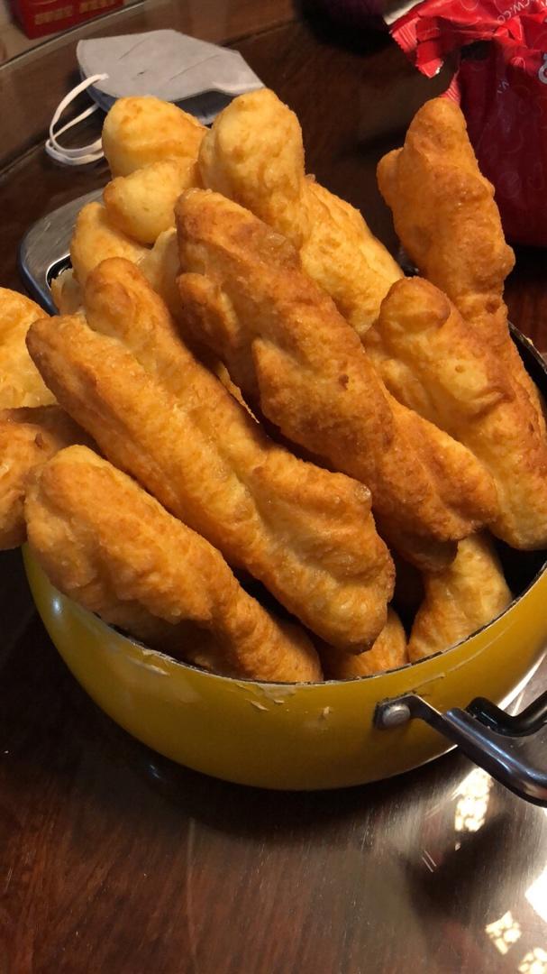 自制无泡打粉油条