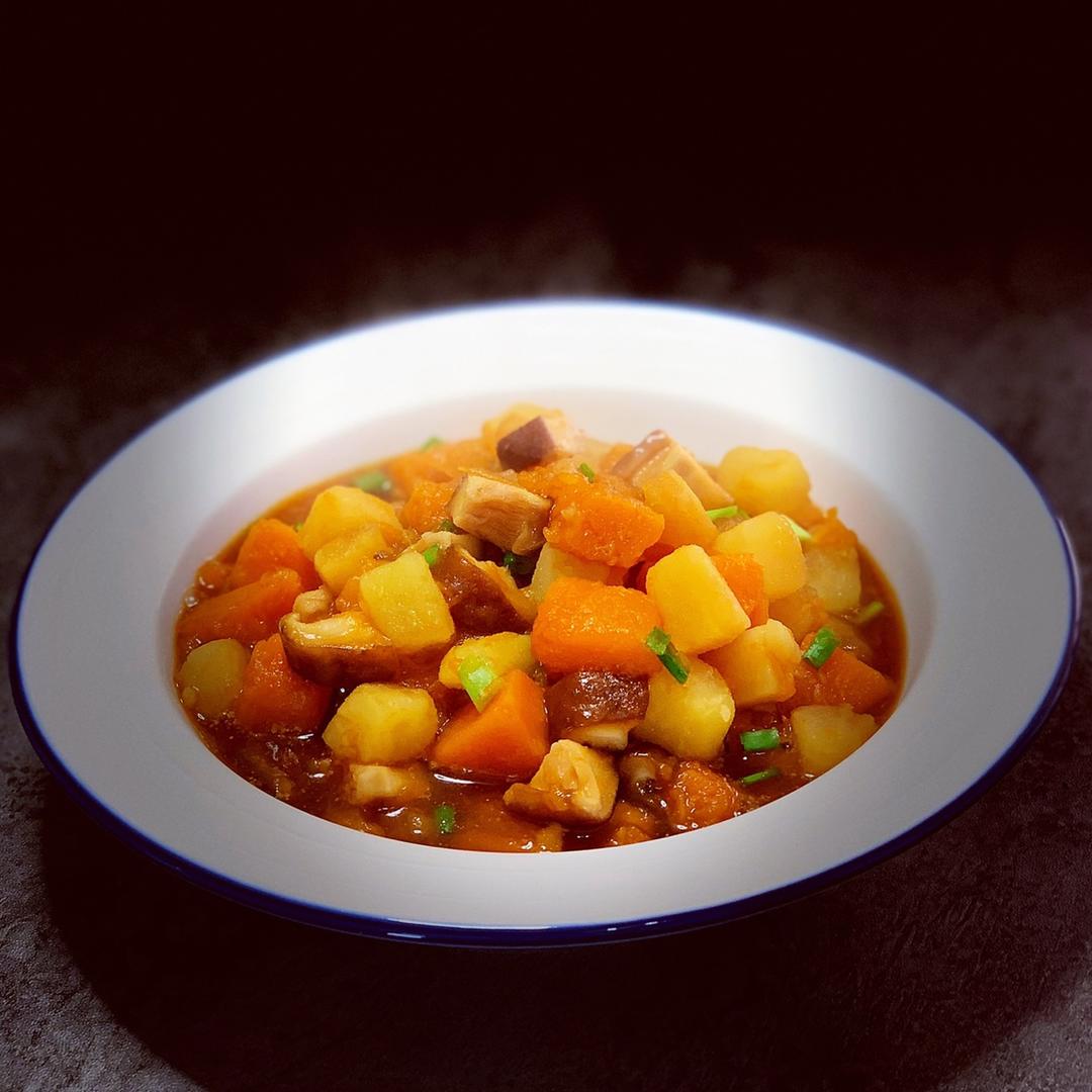 鹏妈在奔跑做的南瓜炖土豆