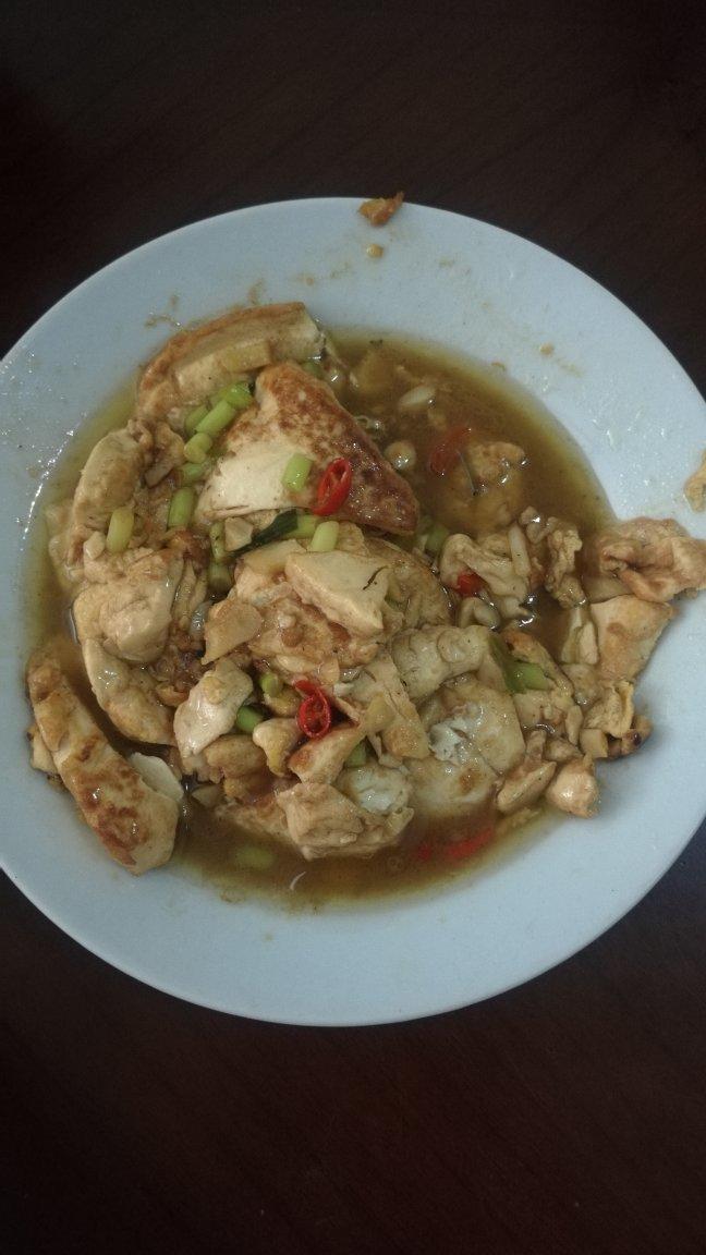 焖煎豆腐