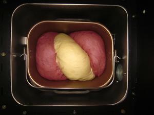 紫薯扭纹双色吐司的做法 步骤13