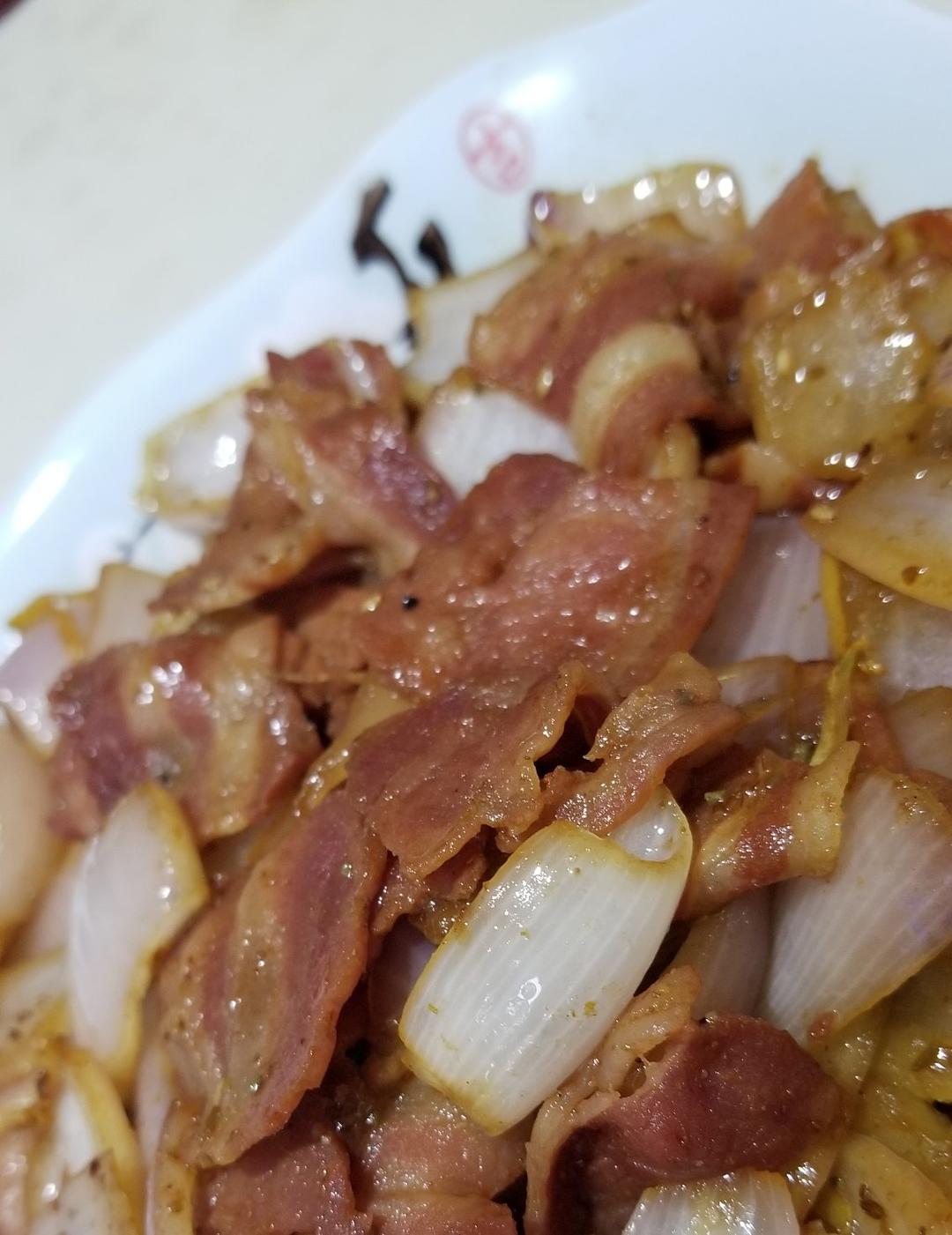 沐子丶l做的洋葱炒培根