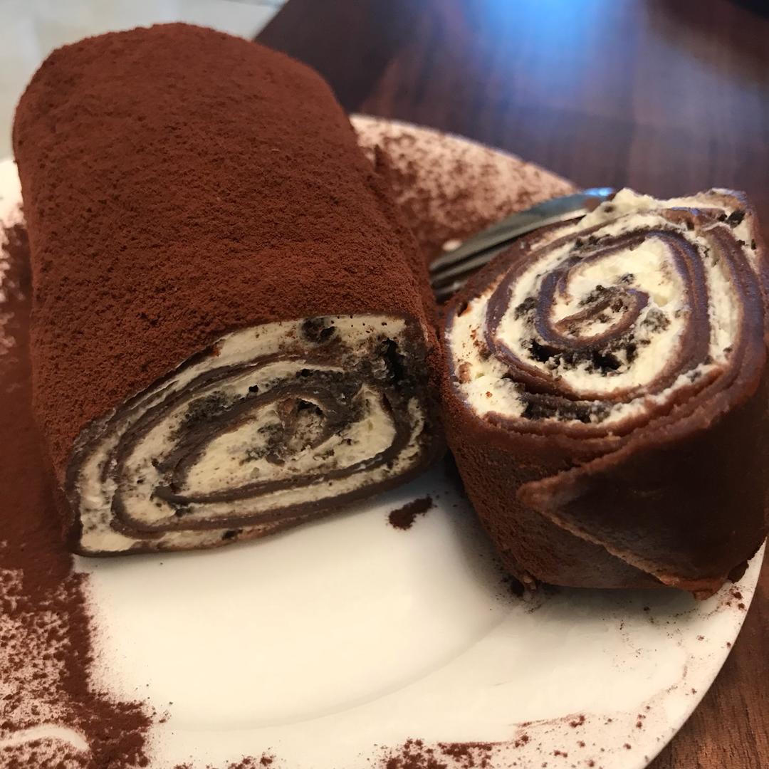 网红的毛巾卷蛋糕