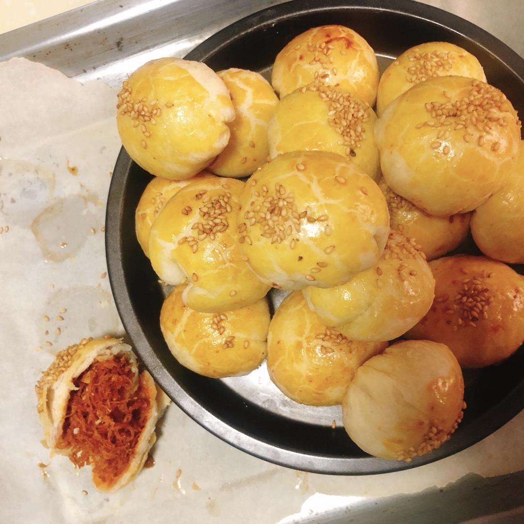 没有蛋黄的肉松麻薯酥