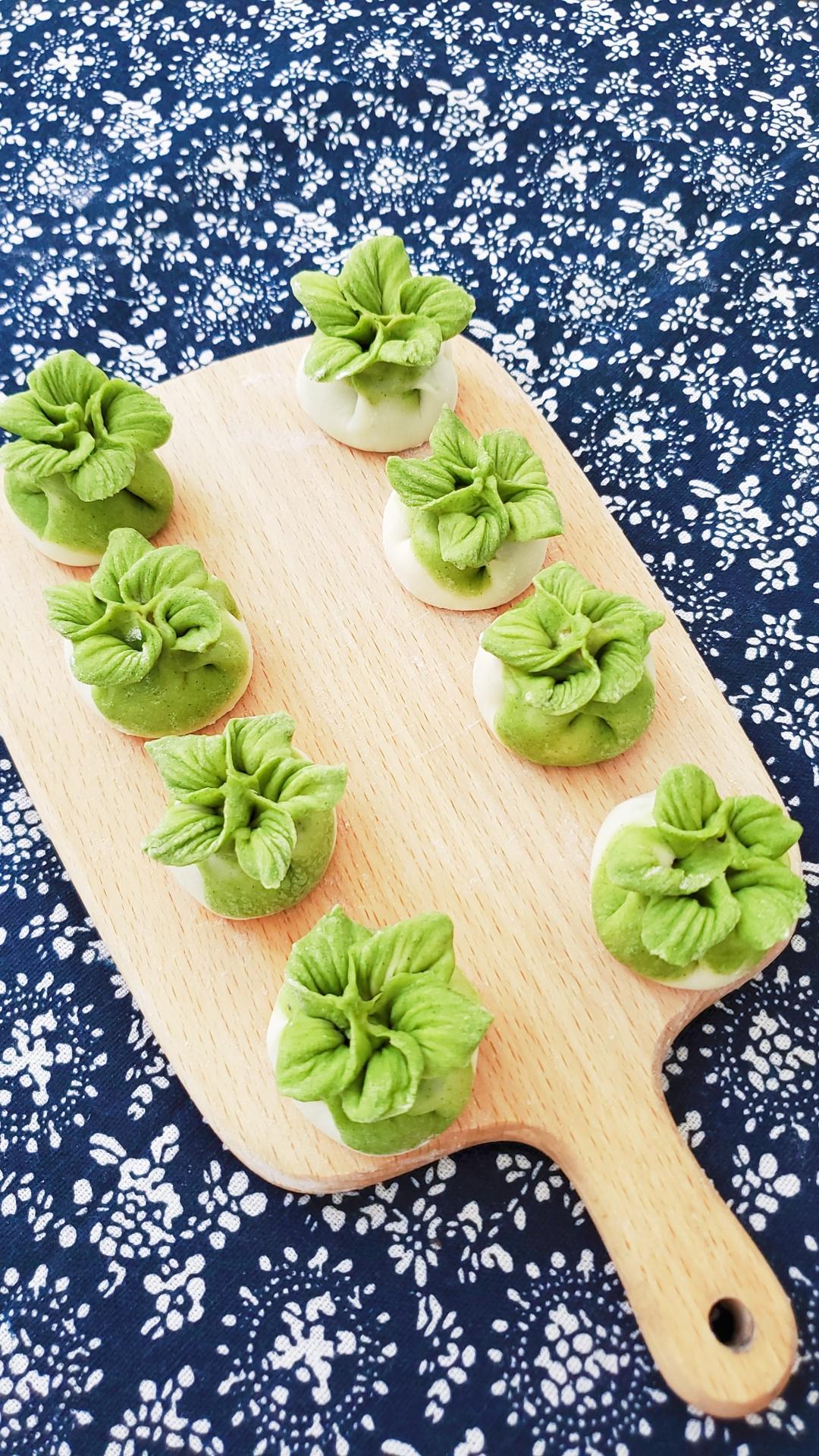 翡翠白玉饺子的做法