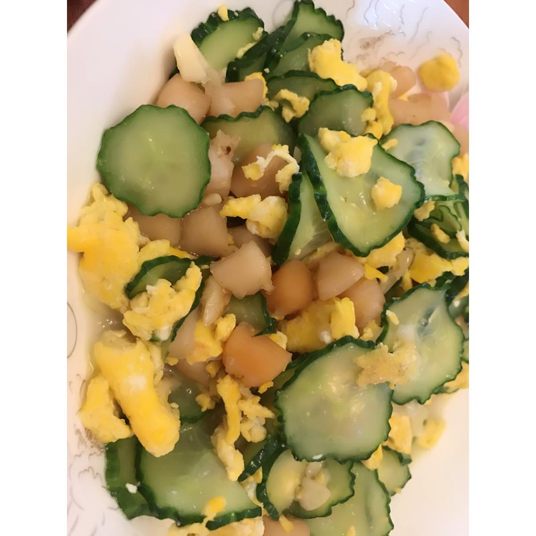 清炒瑶柱（扇贝）黄瓜丁