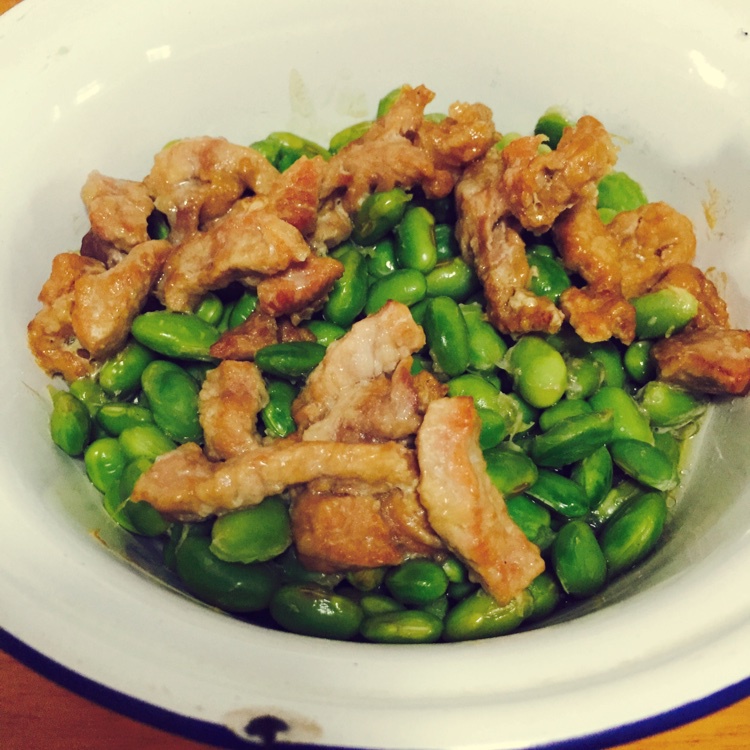 青豆炒肉