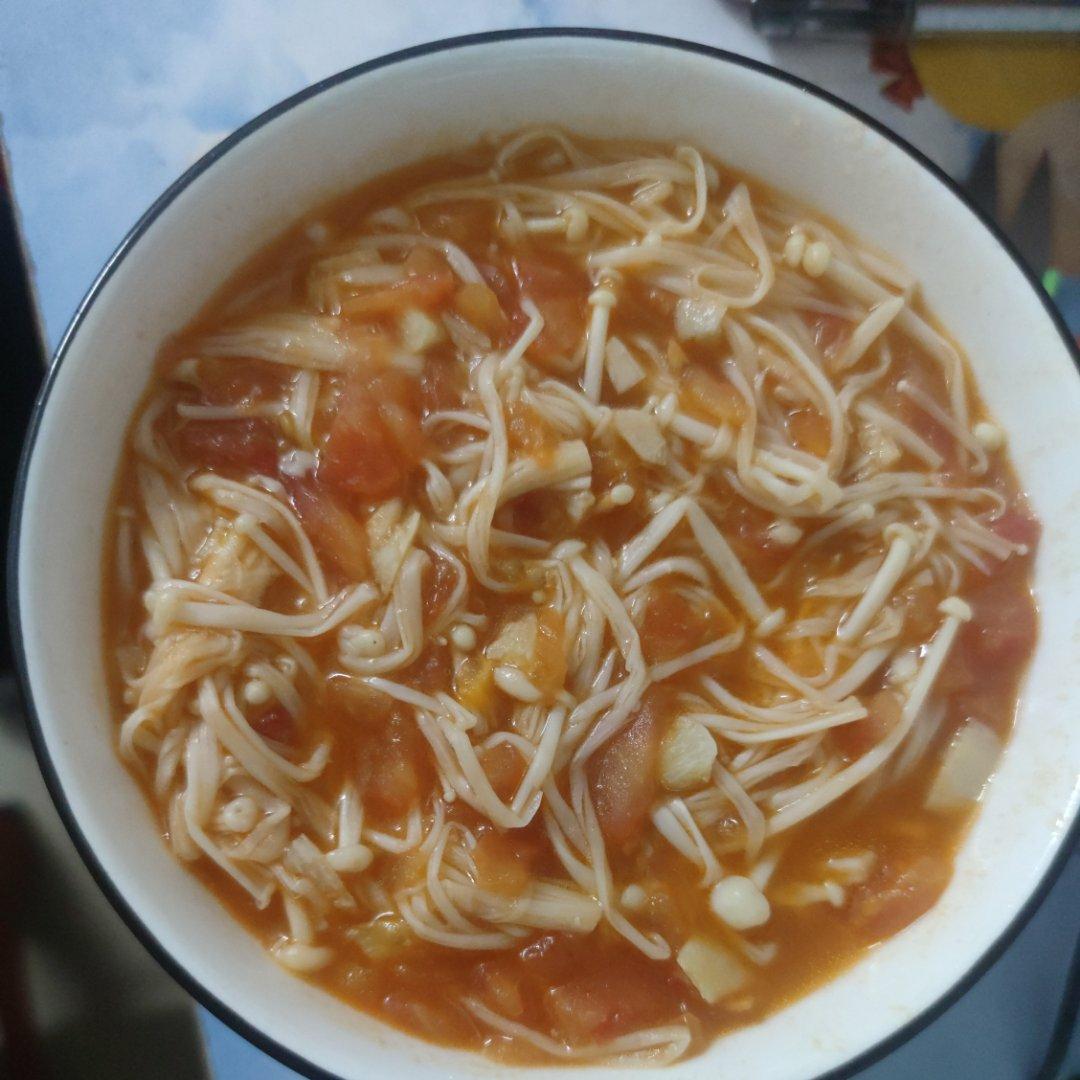 低脂低卡～营养又下饭的番茄金针菇