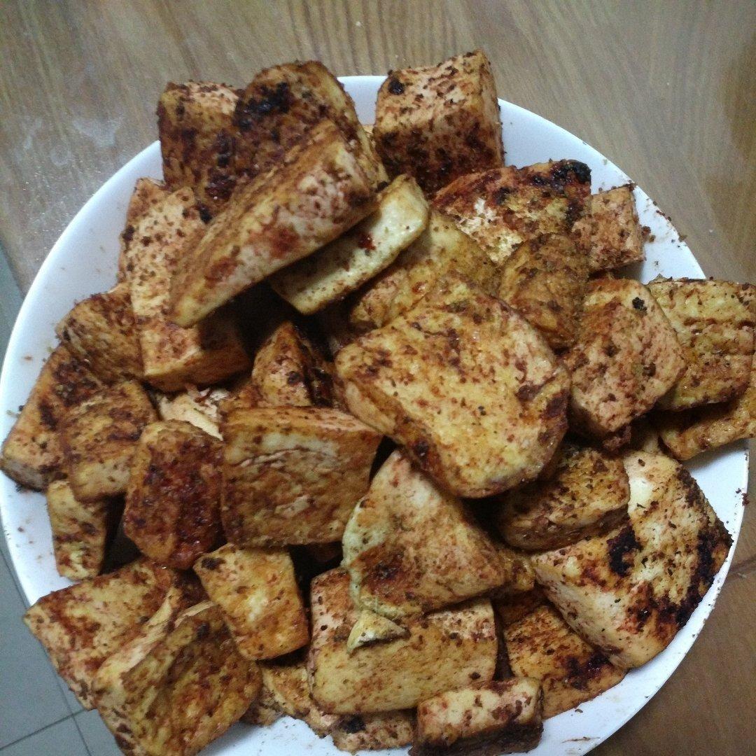 孜然炒老豆腐（减肥餐✌️）