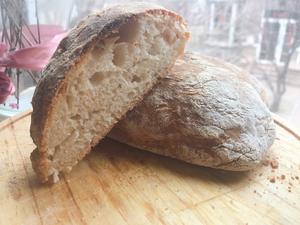 「免揉版」意大利面包中的经典~夏巴塔面包(Ciabatta）的做法 步骤6