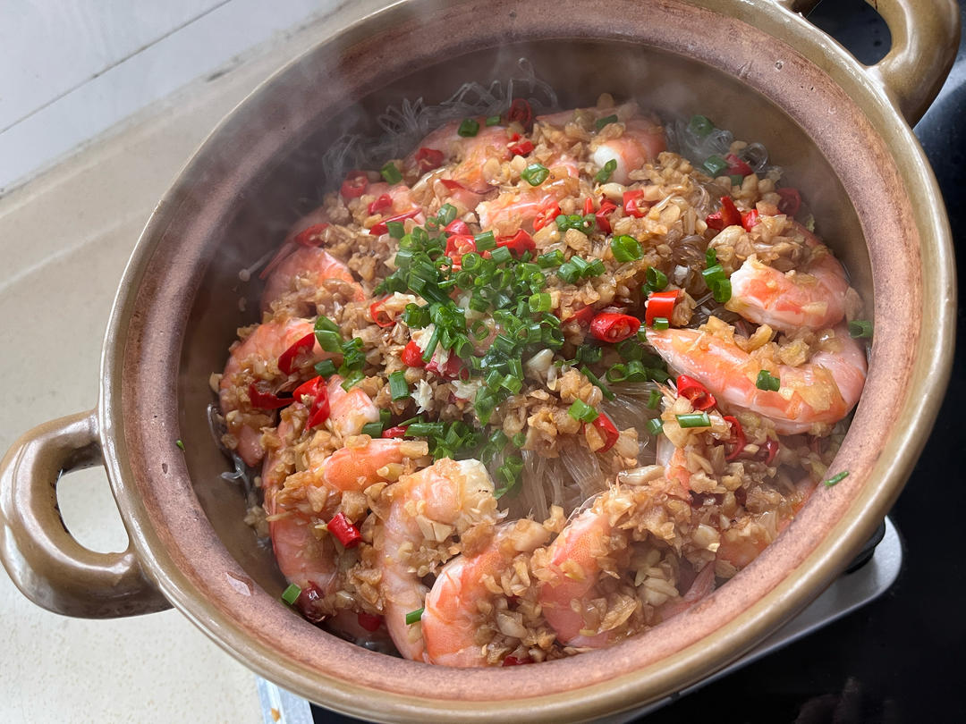 蒜蓉粉丝虾煲