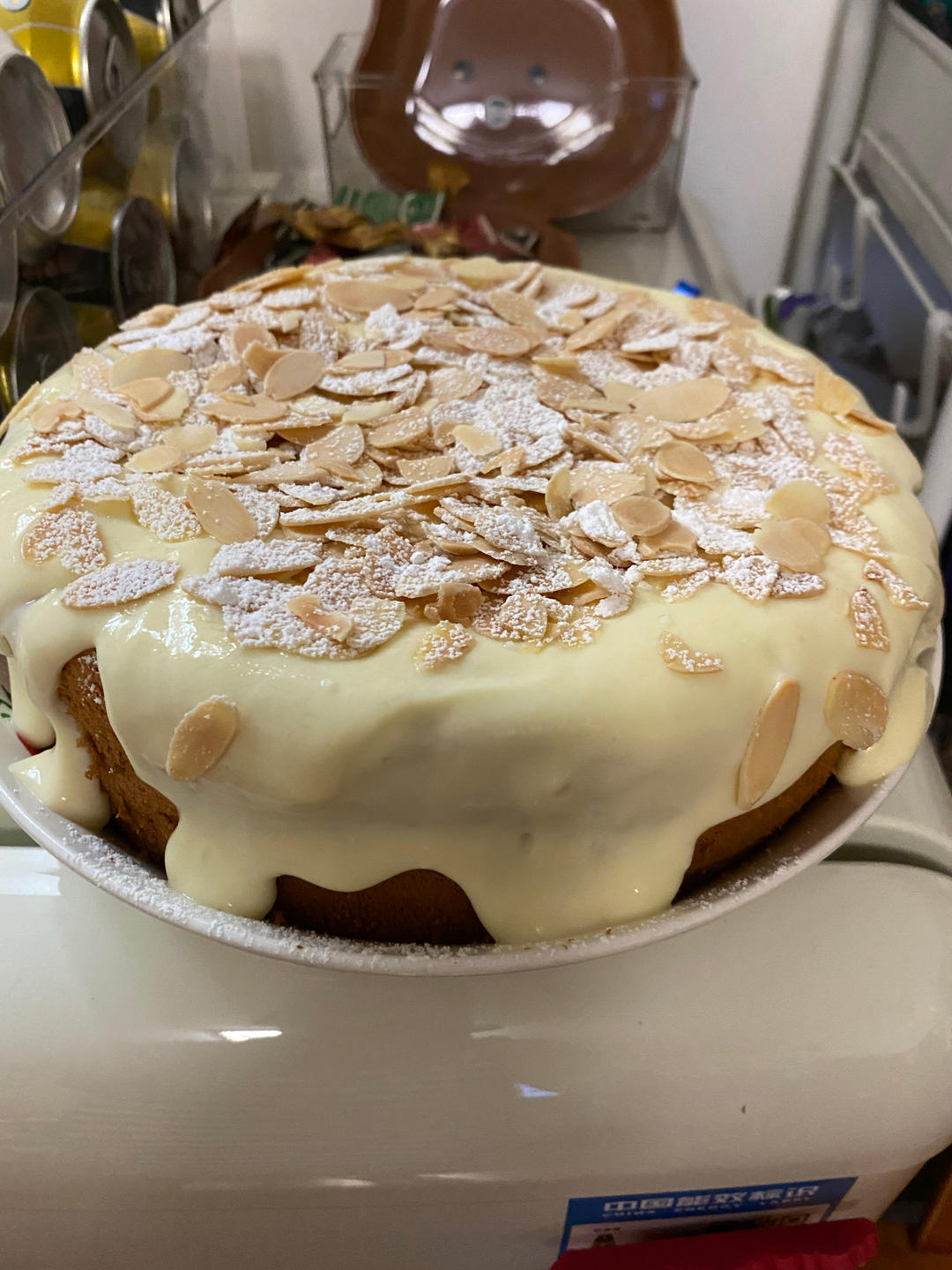 爆浆海盐奶盖蛋糕(加高戚风蛋糕）