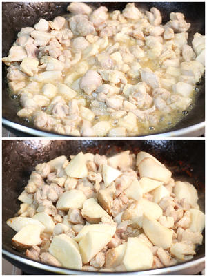 红烧杏鲍菇鸡腿肉（家乐桂花红烧酱）的做法 步骤4