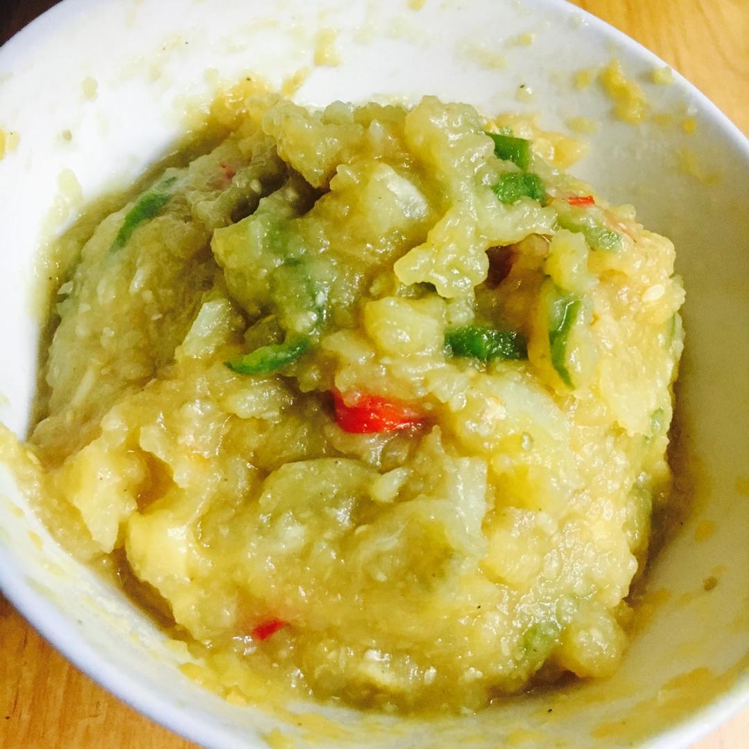 陈家小胖妹做的茄子土豆泥