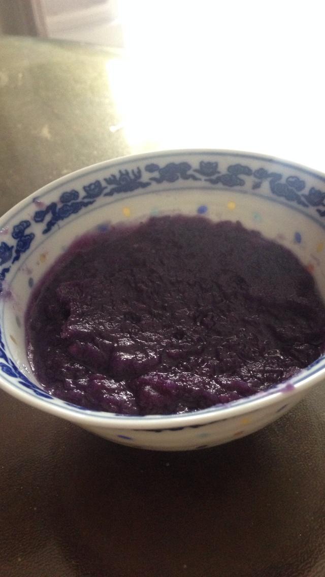 杏仁露紫薯泥的做法