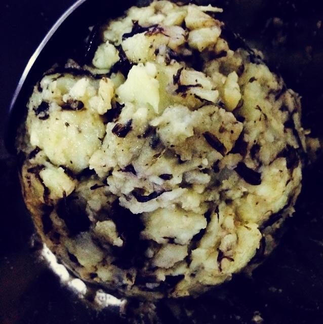 橄榄菜土豆泥的做法