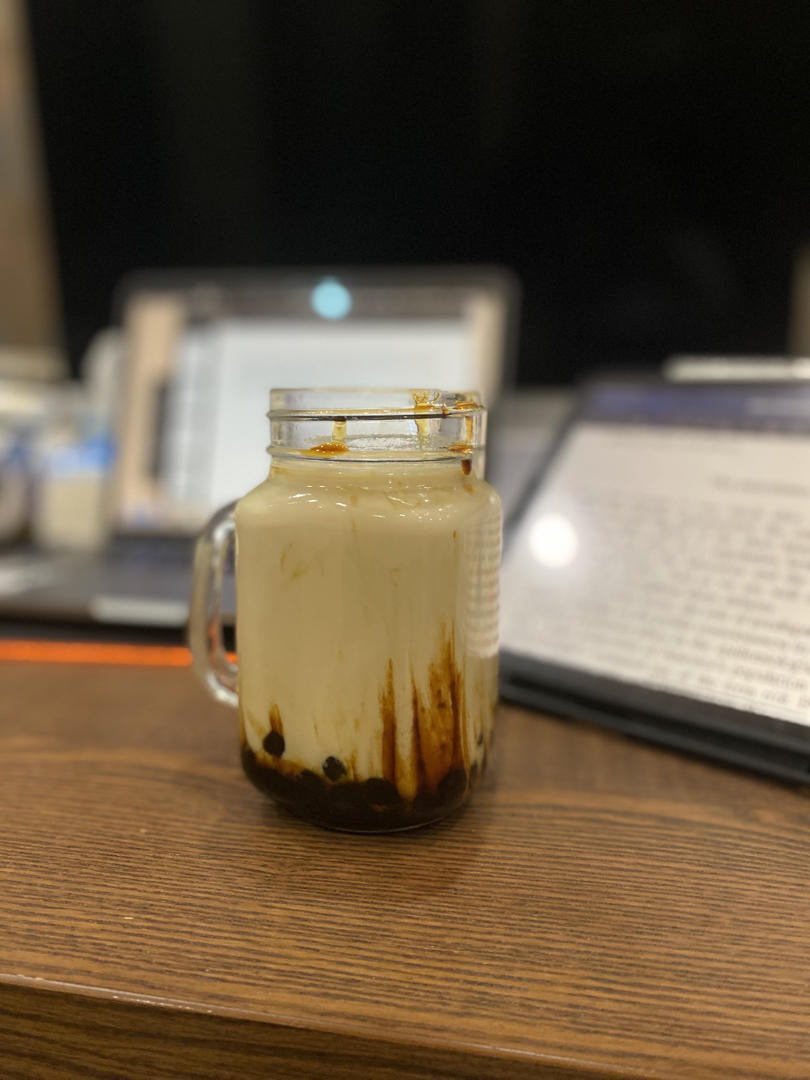 黑糖珍珠鲜奶-在家喝鹿角巷