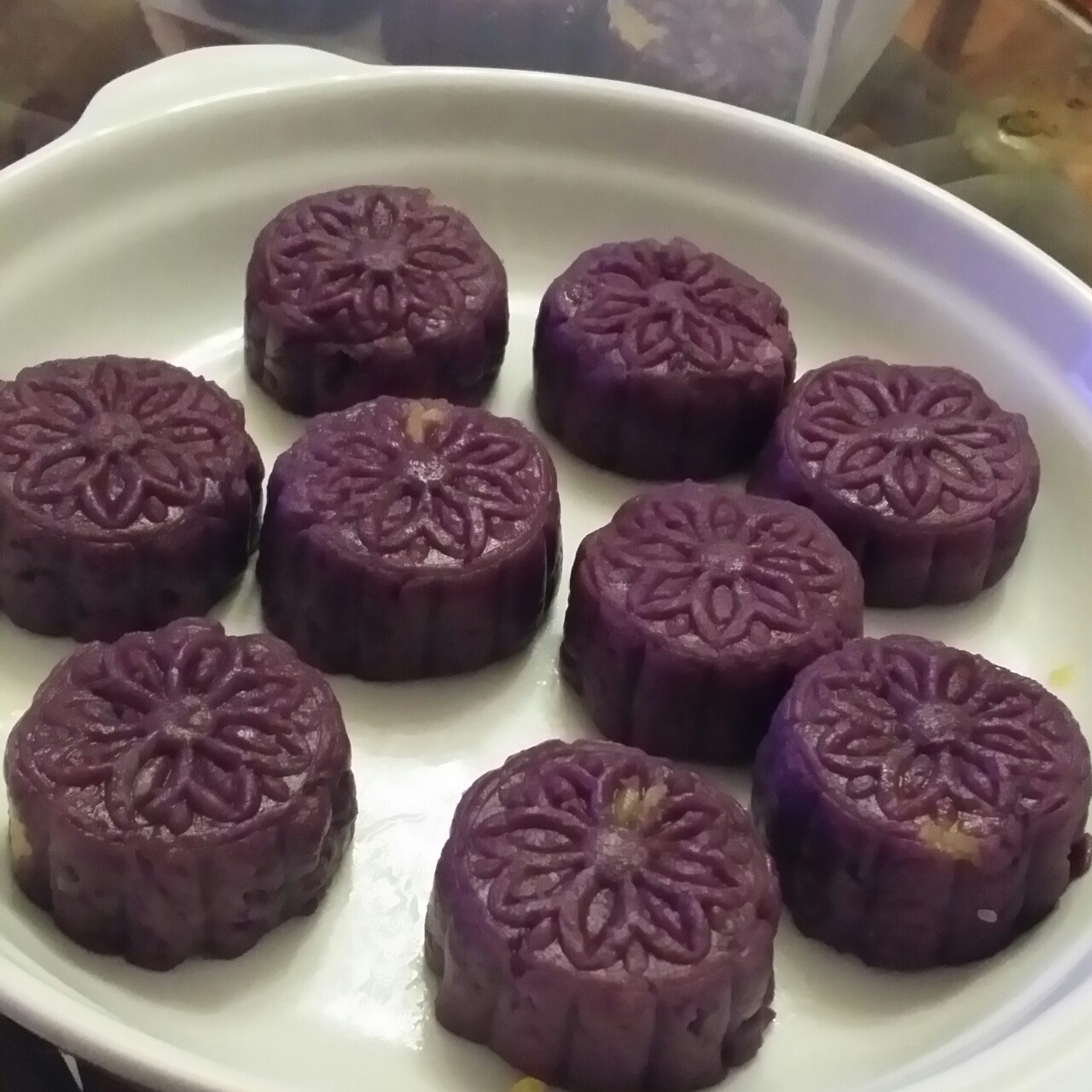 紫薯奶黄月饼（不需烤箱的月饼）