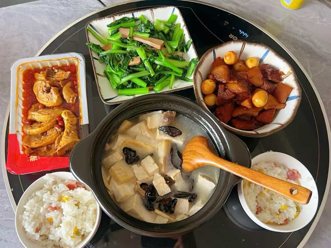 家常娃娃菜老豆腐汤