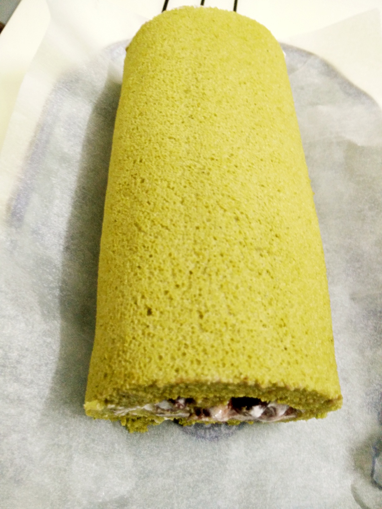抹茶戚风蛋糕卷