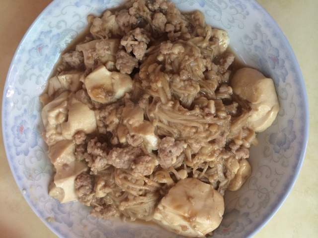 金针菇豆腐 素食也可以如此美味！