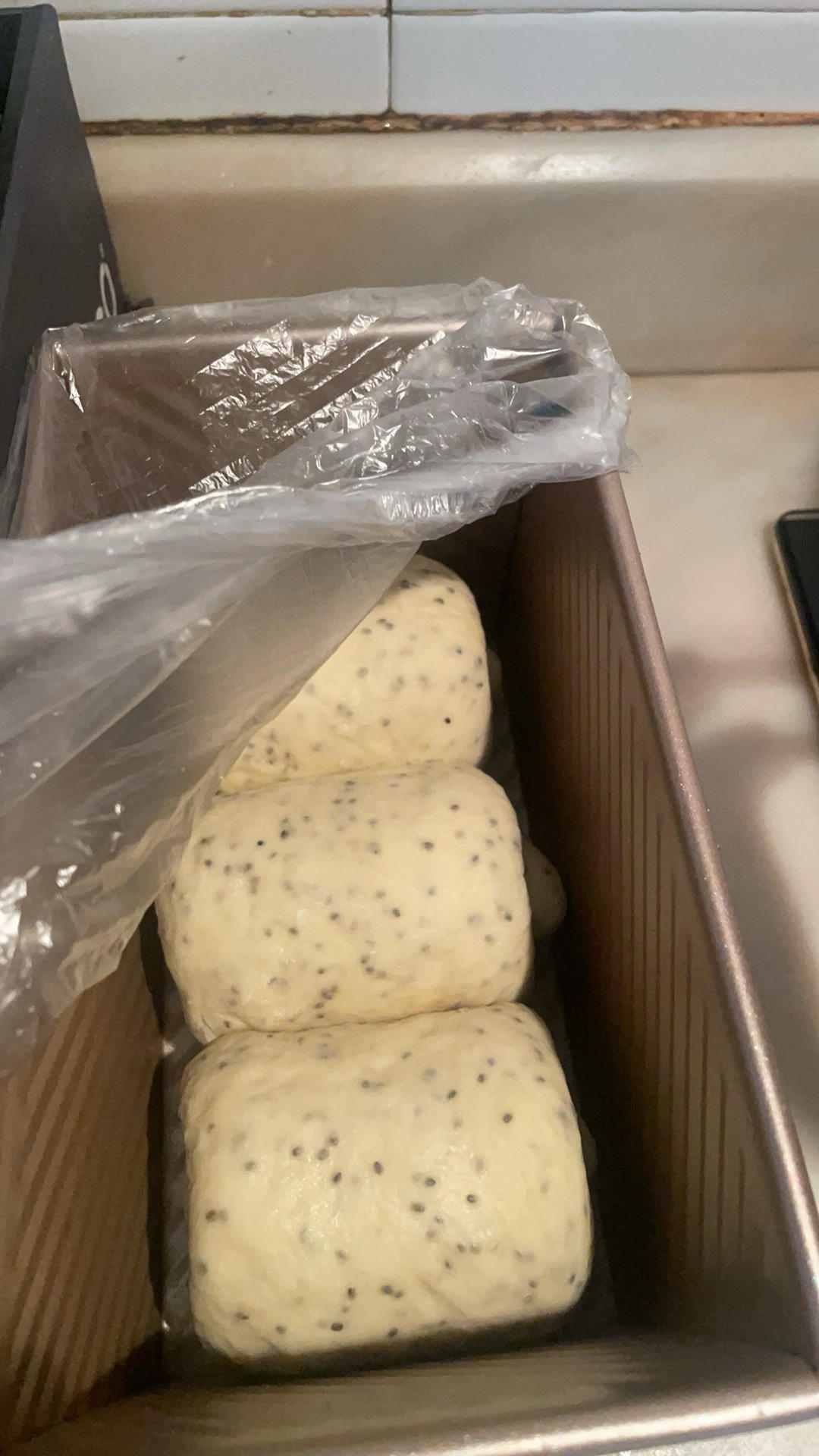 黑芝麻奇亚籽吐司