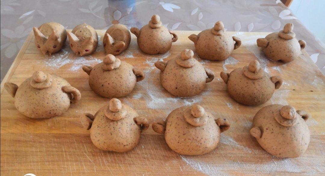 花样面食茶壶馒头