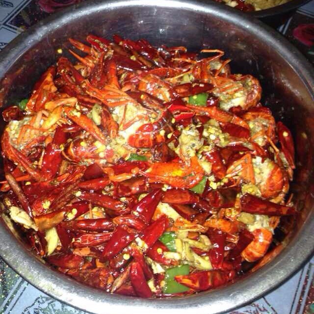 做的麻辣小龙虾之香辣虾球