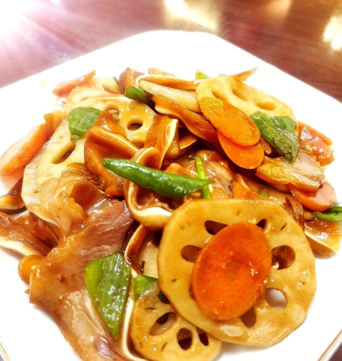 家常素食清炒莲藕片