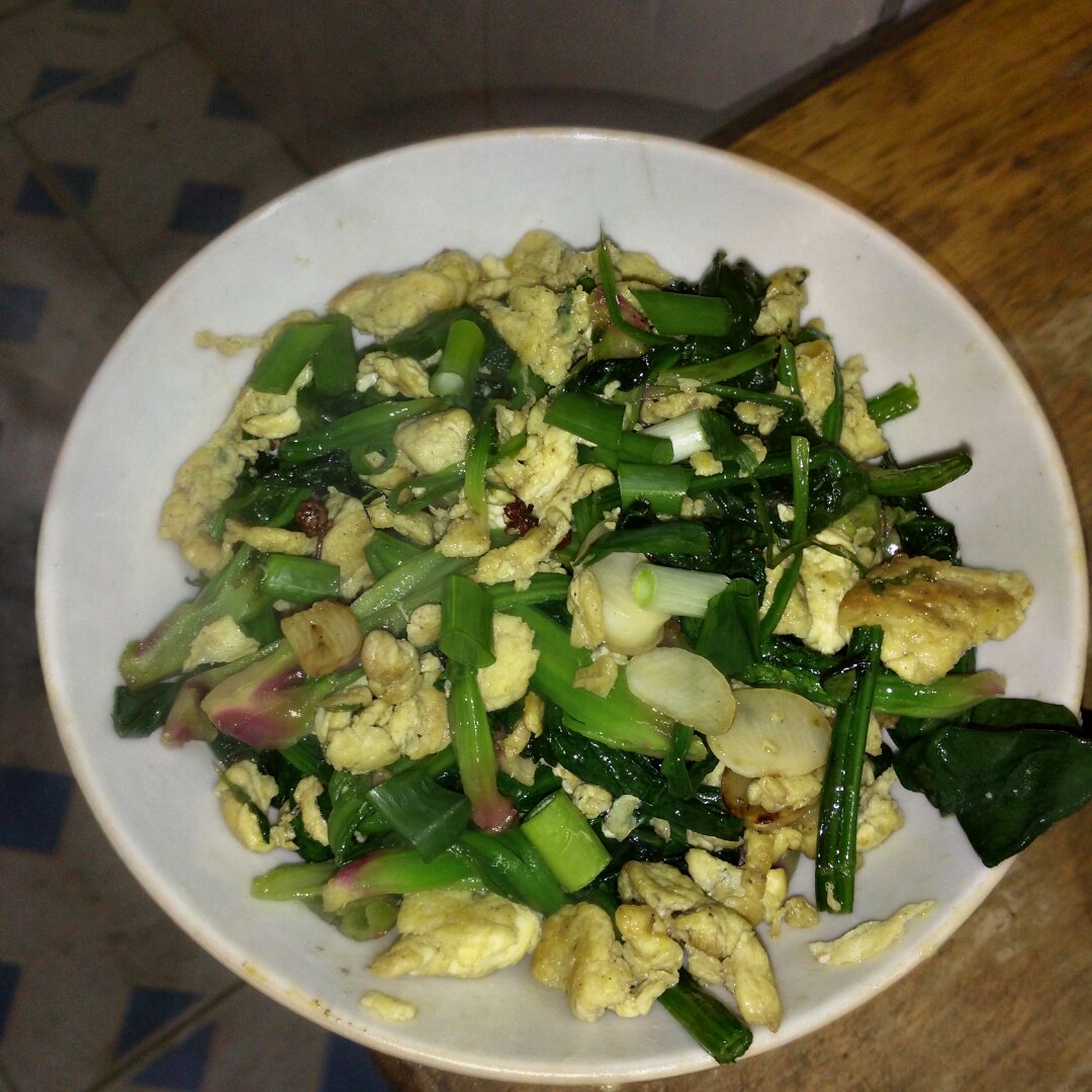 极简菠菜炒蛋【三分钟快手菜