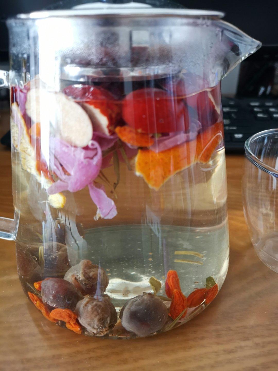 红枣玫瑰花茶
