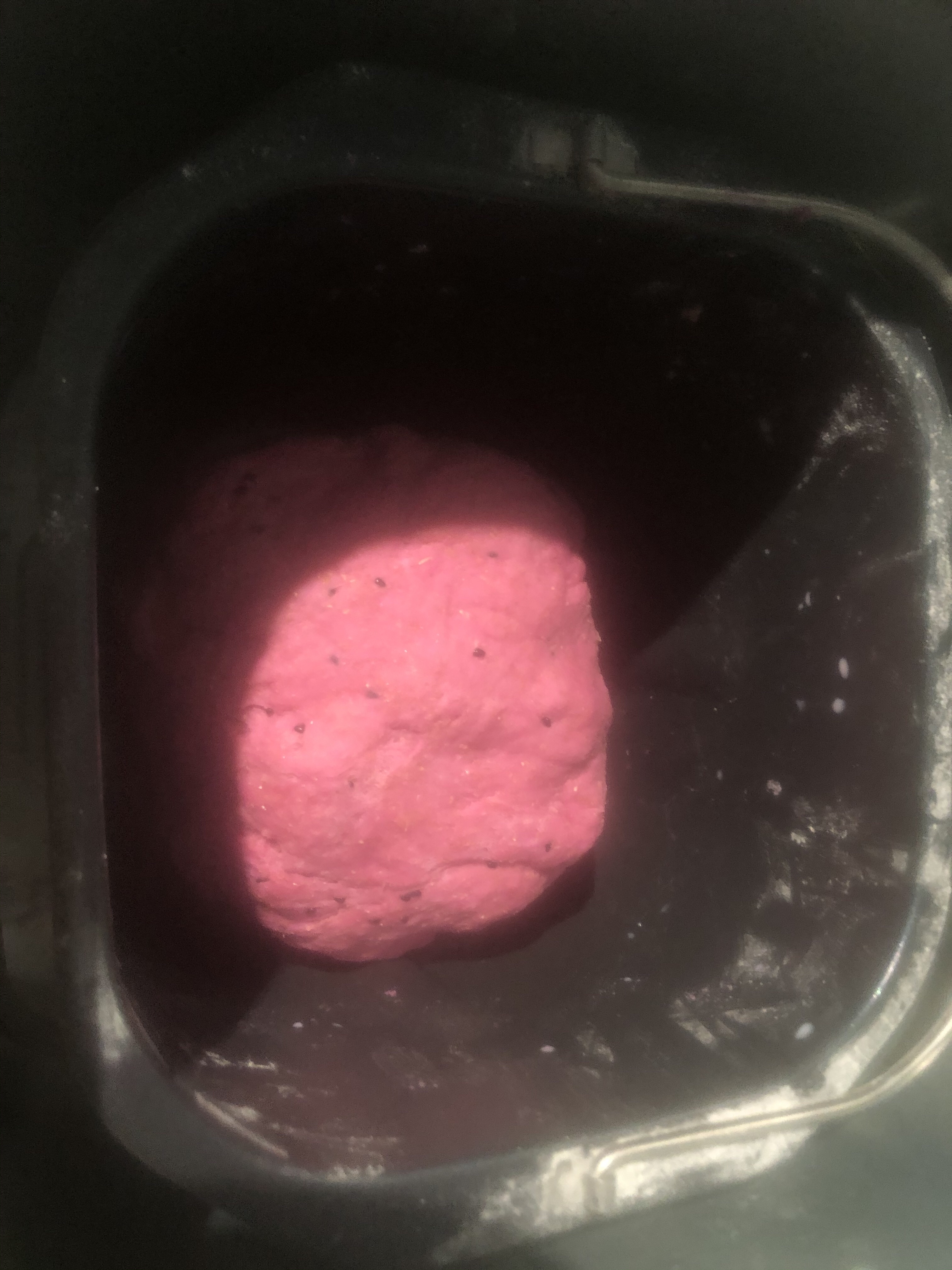 高颜值粉色全麦欧包，无糖无油减脂版的做法 步骤4