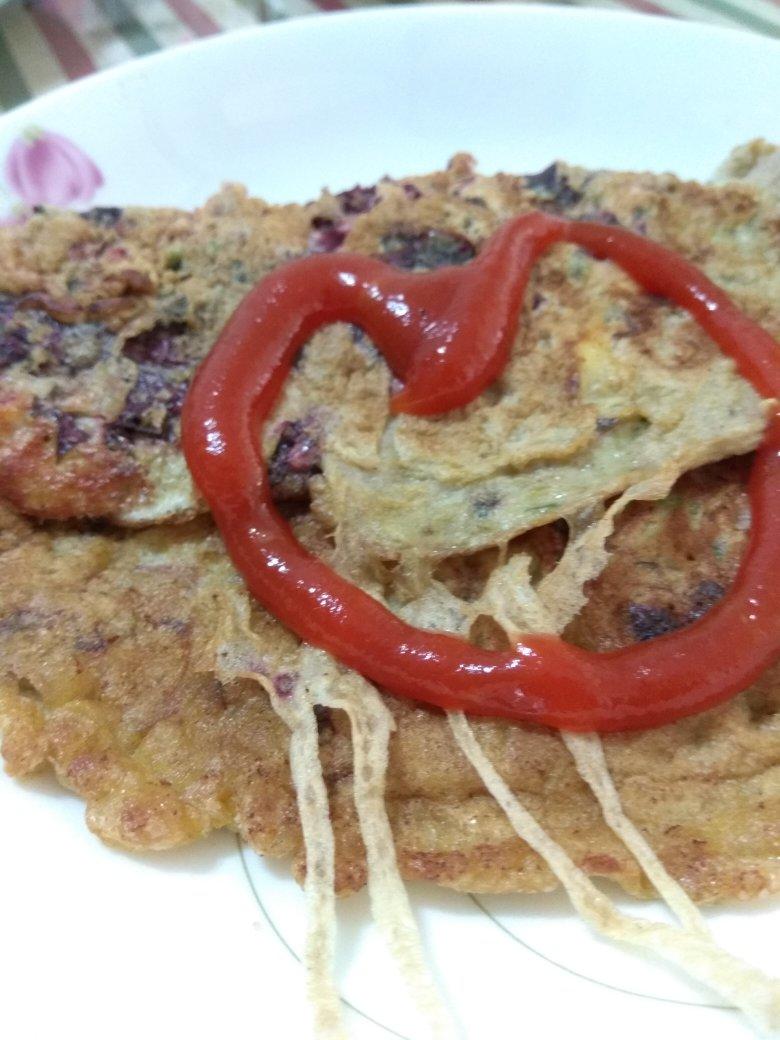 苋菜蛋饼